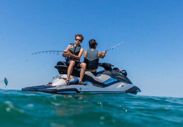 when reboarding a personal watercraft (pwc) after a fall, how should it be rolled?