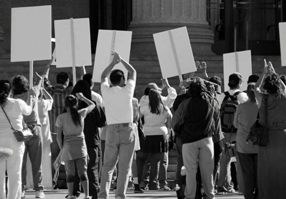 protest in downtown chicago on 7/20/14