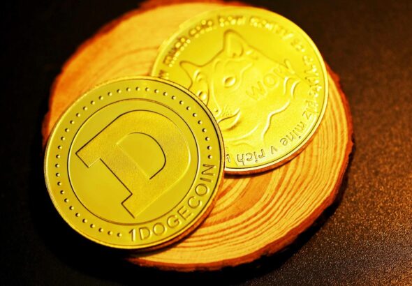 gold and silver round coin