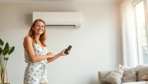 how to turn on uy48lo air conditioner
