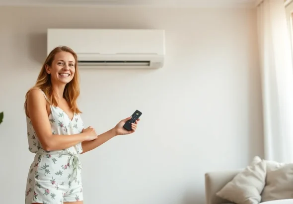 how to turn on uy48lo air conditioner