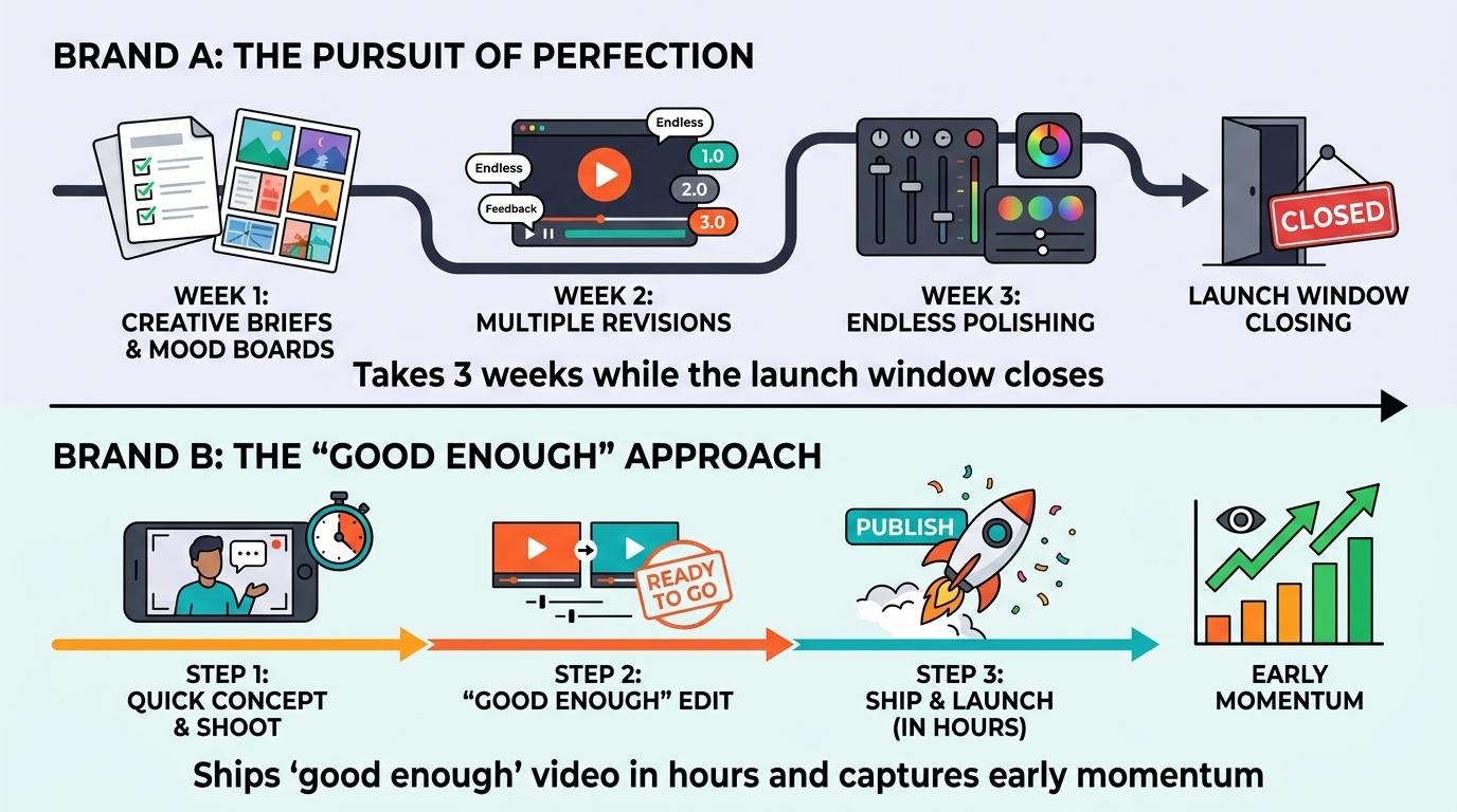 The Hidden Cost of Perfect Product Videos (And Why “Good Enough” Wins in 2026)
